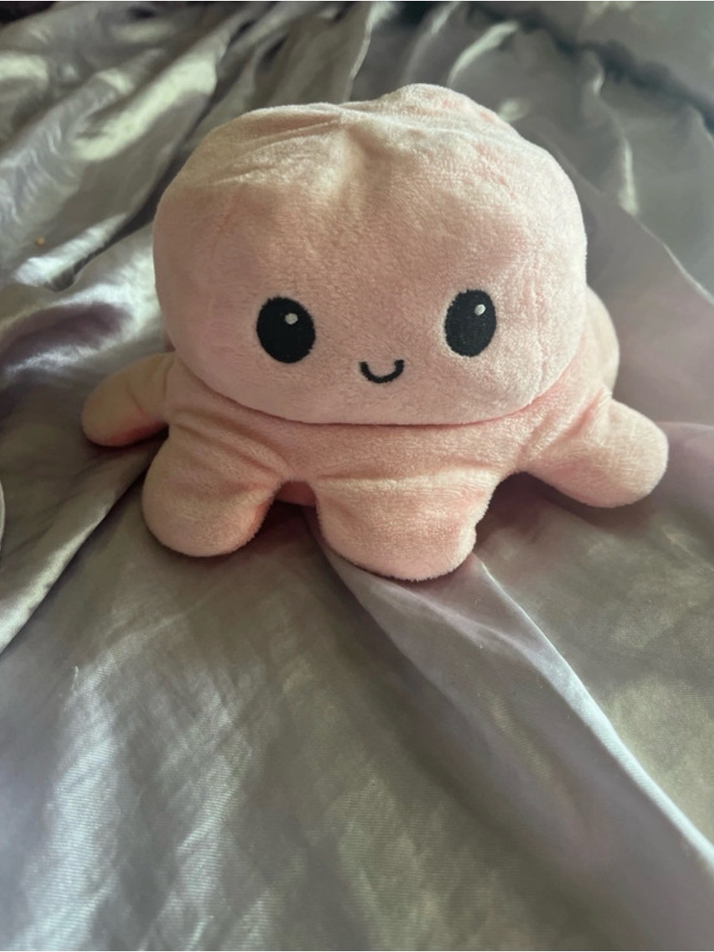 Pink Reversible Plush Octopus Toy